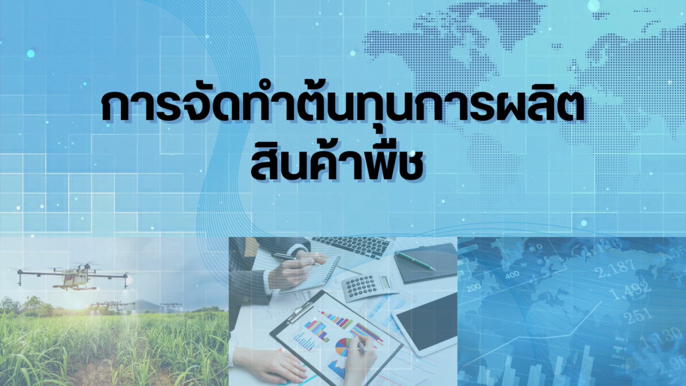 รูปประกอบการจัดทำต้นทุนการผลิตสินค้าพืช